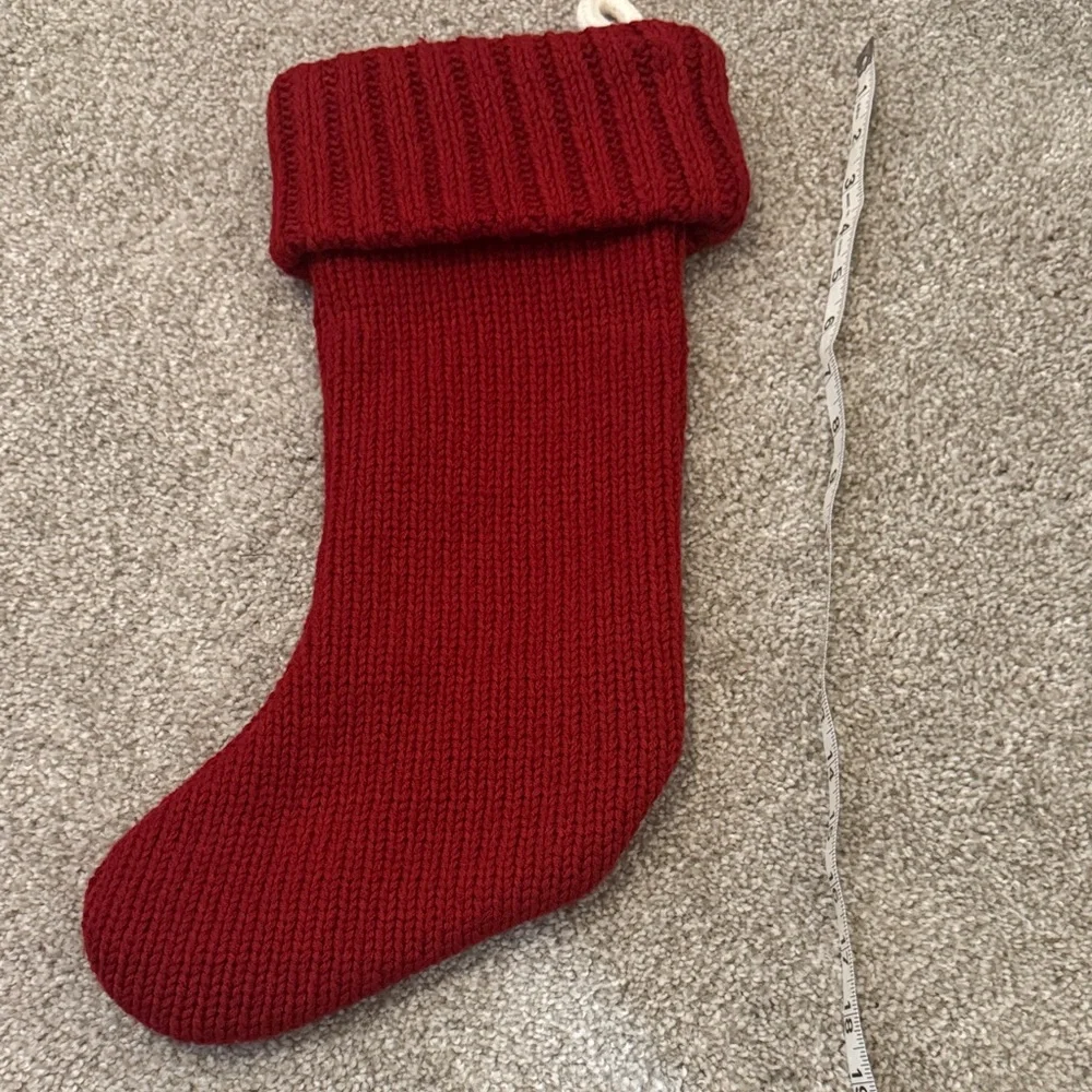 Target Festive Red Knit Stocking with Letter L
